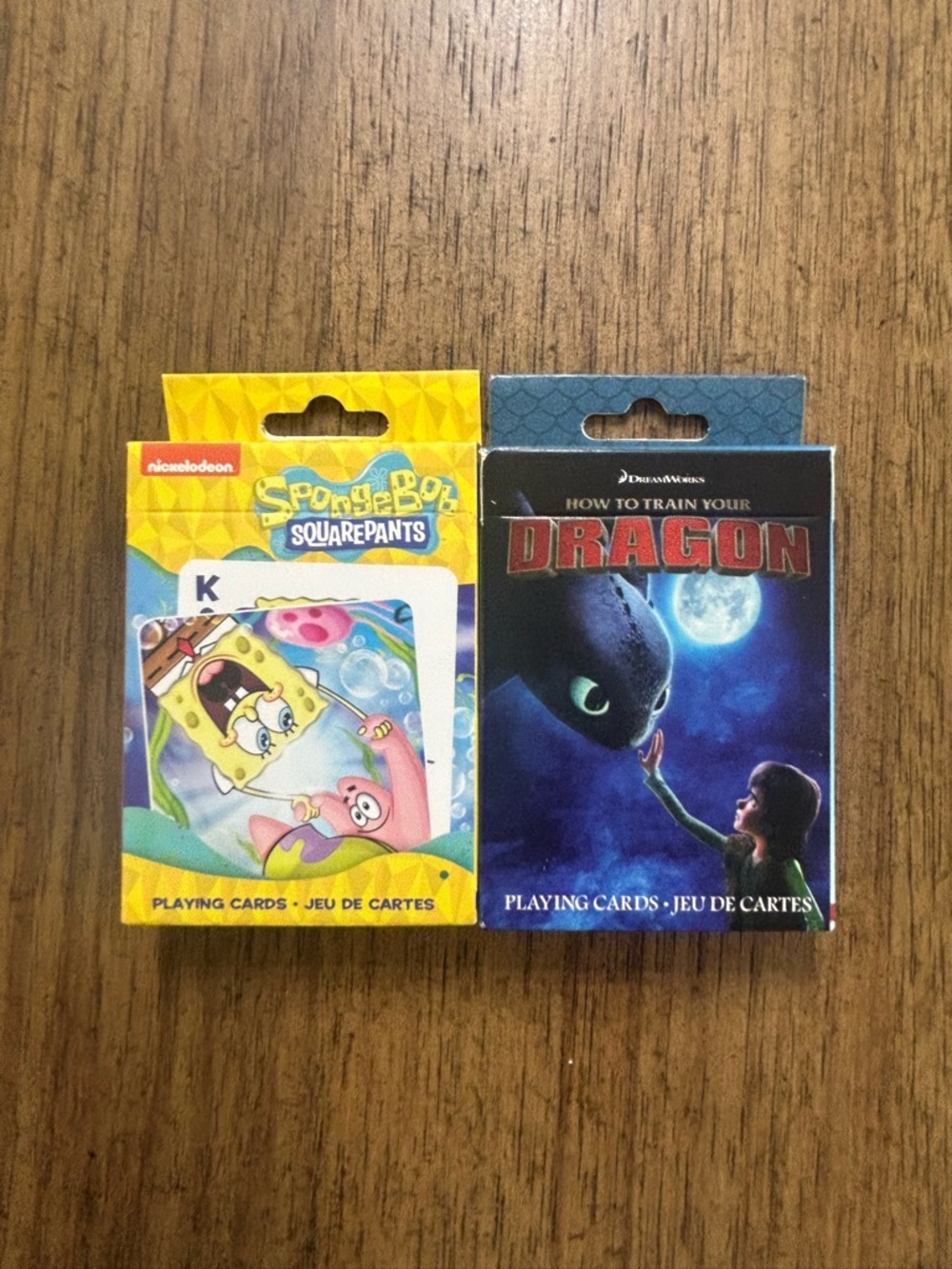 NEW SpongeBob SquarePants & How To Train Your Dragon Playing Cards